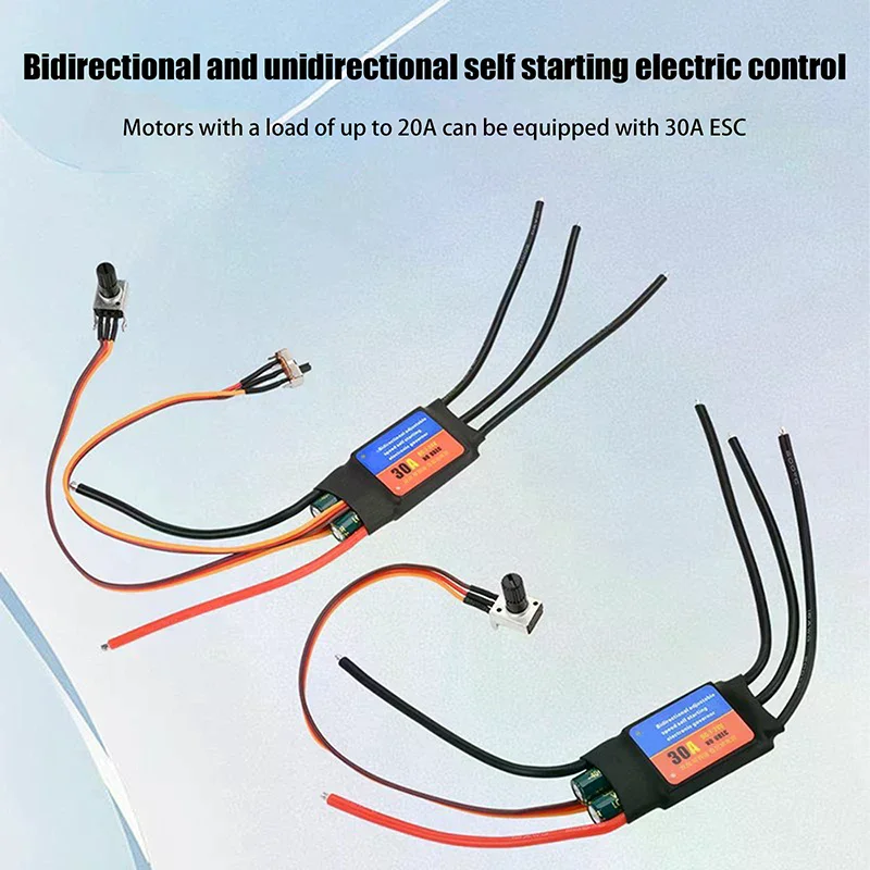 Brushless Motor Driver 2-6S 30A 60A ESC Bidirectional Self Starting Brushless Electric Regulation Speed Controller ESC For DIY