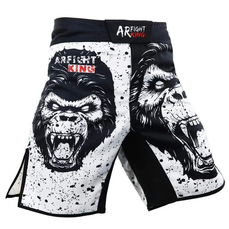 MMA White Ape Fight Sports Comprehensive Fighting Training Shorts Beach Fitness Jiu Shu Running Thai Boxing Sanda Shorts