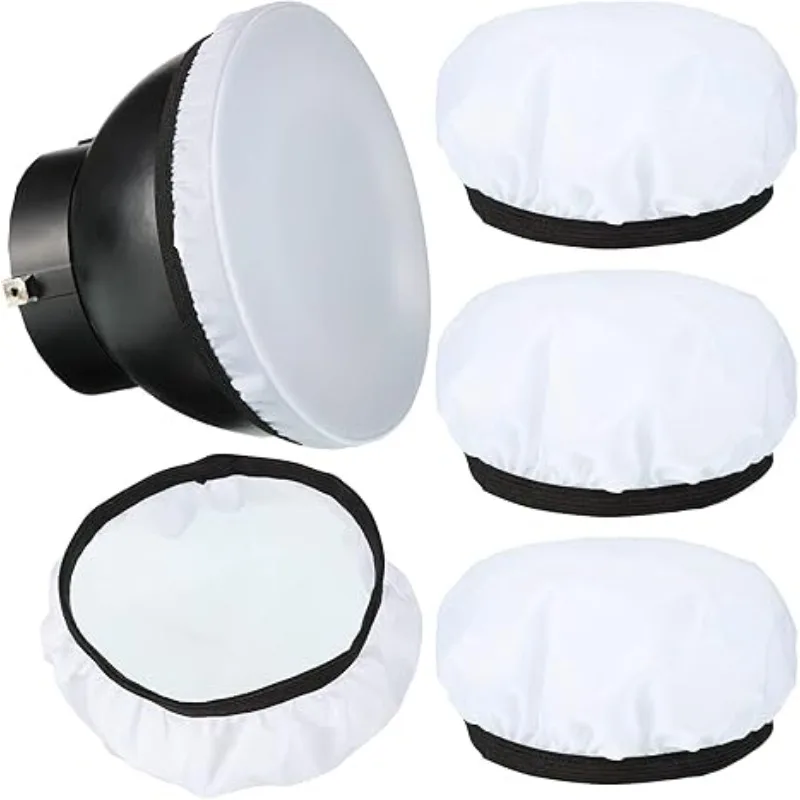 5pcs Light Diffuser Sock Soft White Cloth Lamp Cover Lampshade Reflector,7