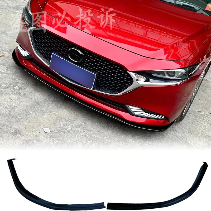 

High quality carbon fiber material car front bumper spoiler lip diffuser splitter body kit For Mazda 3 Axela 2020 2021 2022 2023