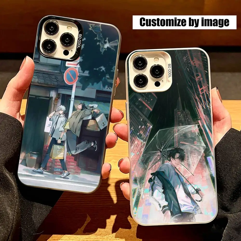 

Link C-Click Shi Guang Dai Li Ren Anime Phone Case For IPhone17,16,15,14,13,12Plus,Pro Max,XS,Gray Silver Phone Case Funda Cover