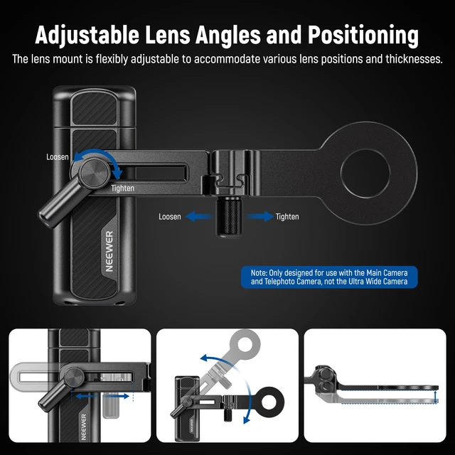 Strumento Di Morsa Neewer Per Obiettivi E Filtri - Regolazione Da 27mm A 130mm, In Acciaio - Foto 11