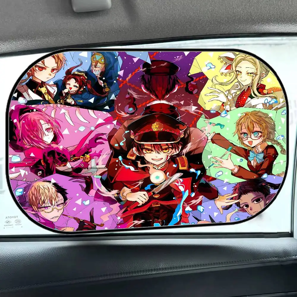 T-Toilett-bBound Hanako-kun نافذة جانبية ظلة سيارة فيلم الجانب نافذة Saunshades الزجاج الأمامي السيارات نافذة ظلة غطاء للطفل #6