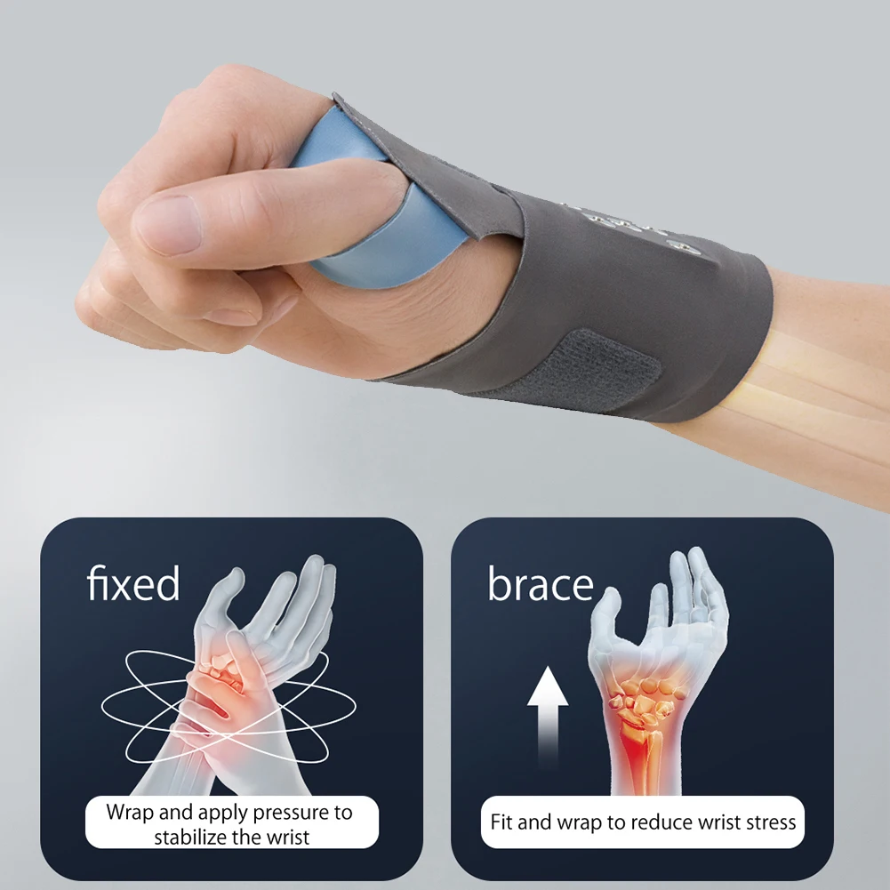 

EMS защита запястья ремень для поддержки запястья 5 режимов 9 уровней компрессионный бандаж на запястье Регулируемая защита запястья повязка для тендинита