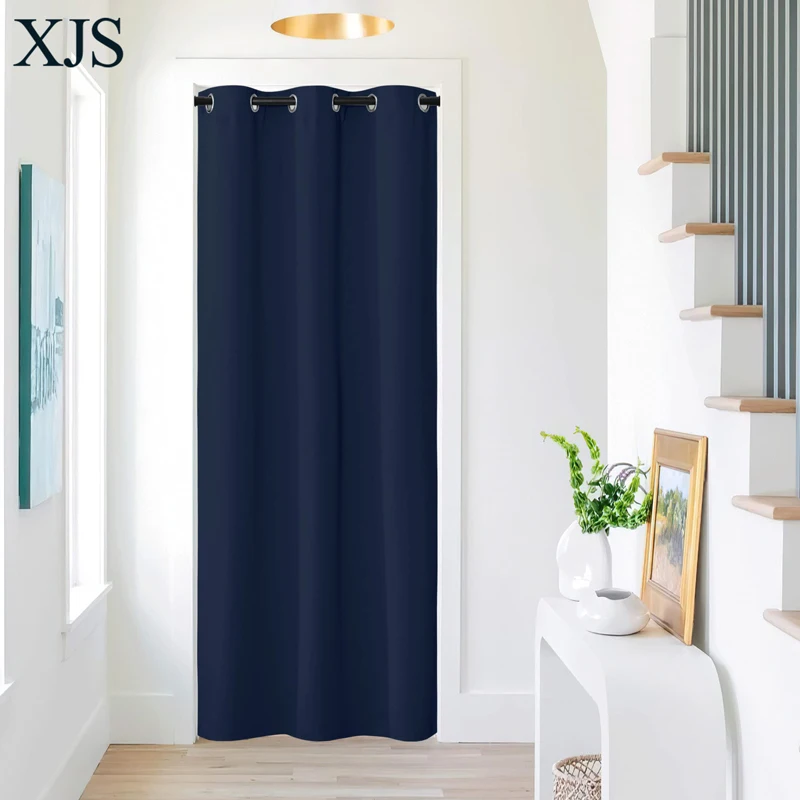 Door Curtain Panels for Doorway Room Divider Blackout Living Room Bedroom Curtains Drape Thermal Insulated Door Cover for Closet