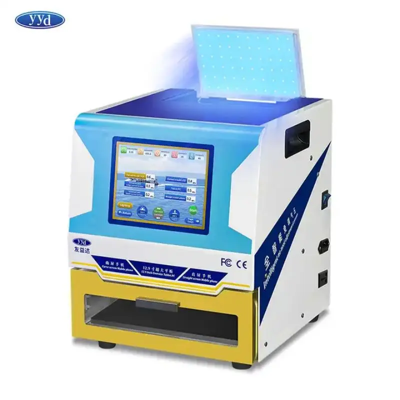 YYD Wholesale 2023 Screen Four Languages Control Straight Screen Curved Screen Mobile Phone Tablet Lamination Defoaming Machine