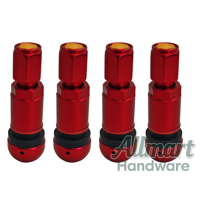 Automotive tire vacuum tire valve, aluminum alloy valve valve, steel ring, aluminum wheel hub, tire valve core cap view 2