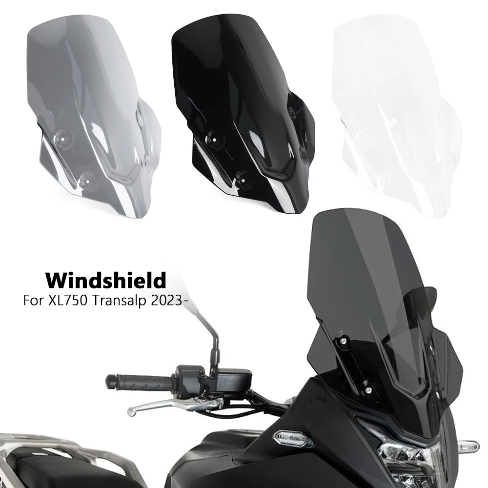 

Motorcycle Accessories Wind Deflector For Honda XL750 Transalp XL 750 TRANSALP 2023 2024 Windscreen Windshield 3 Color