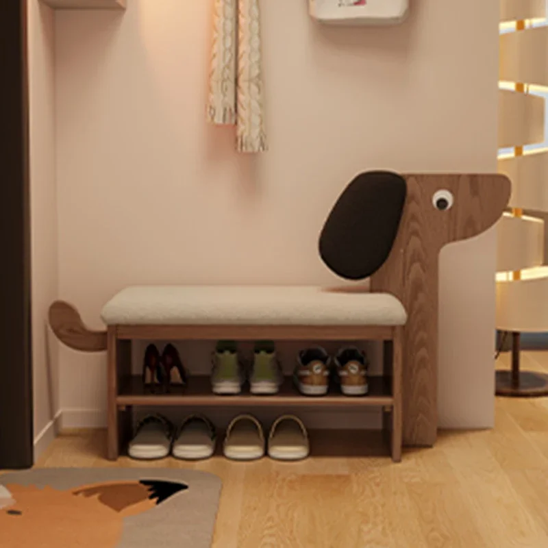 

Solid Wood Makeup Stools Square European Modern Living Room Stools Vanity Footrest Sillas Para Sala De Estar Home Furniture