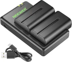 NEEWER NP-F550 Battery Charger Set for Sony NP-F970 F750 F770 F960 F550 F530 F330 F570 CCD-SC55 TR516 TR716 TR818 TR910 TR917