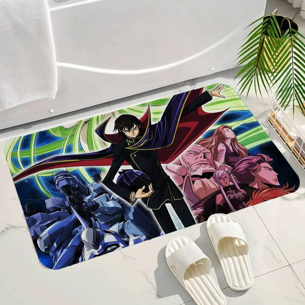 Most popular animation C-Code Geass Hallway Carpet Washable Non-Slip Living Room Sofa Chairs Area Mat Kitchen Doormat Area Rug