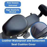 Waterproof Leather Electric Vehicle Seat Cover Black Universal Cushion Cover Electric Vehicle Protection
