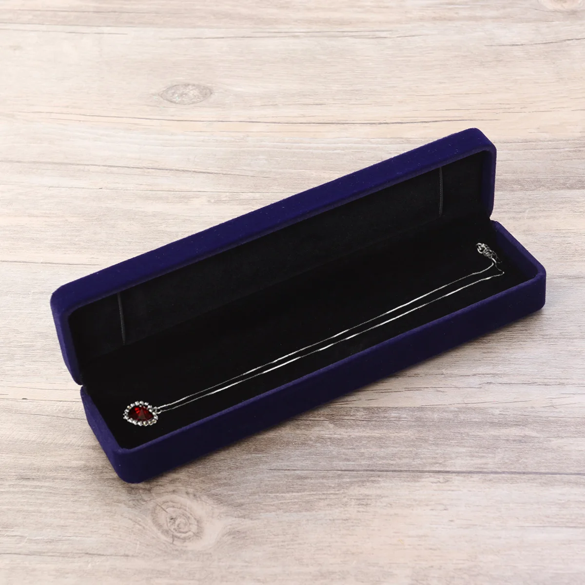 

flannel display box jewelry box necklace storage case flannel jewelery case