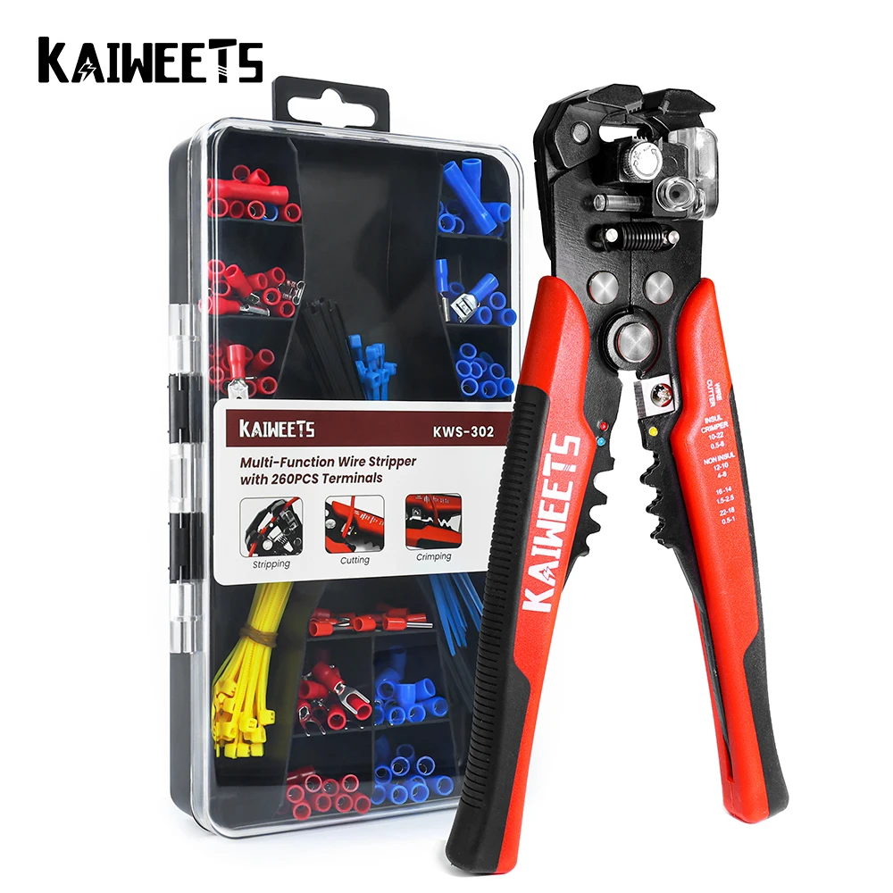 Wire Stripper Tools Set Multitool Pliers KWS-302 Automatic Stripping Cutter Cable Wire Crimping Electrician Repair Tools