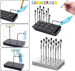 12PCS Magnetic Bendable Alligator Clip Sticks Set Adjustable Model Painting Stand Holder For Gundam Model Painting Parts