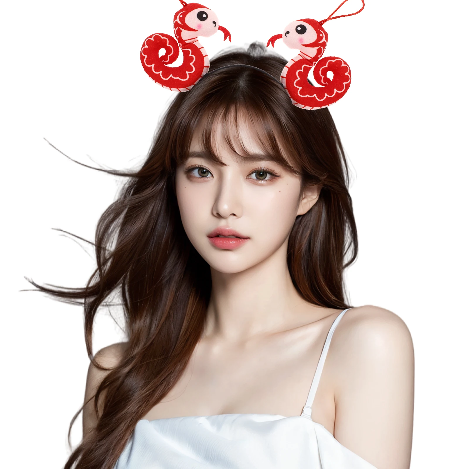 

Fun Snake Headdress Cartoon New Year Hairband Lightweight Cute Snake Hair Accessory Party Costume Cartoon New Year Hairband
