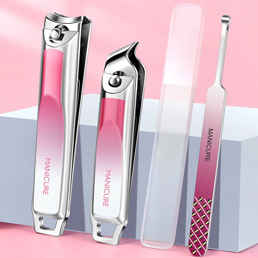 

5 шт./компл. кусачки для ногтей из нержавеющей стали с защитой от брызг, кусачки для ногтей, маникюрные инструменты, бионический дизайн, триммер для ногтей, инструменты для педикюра