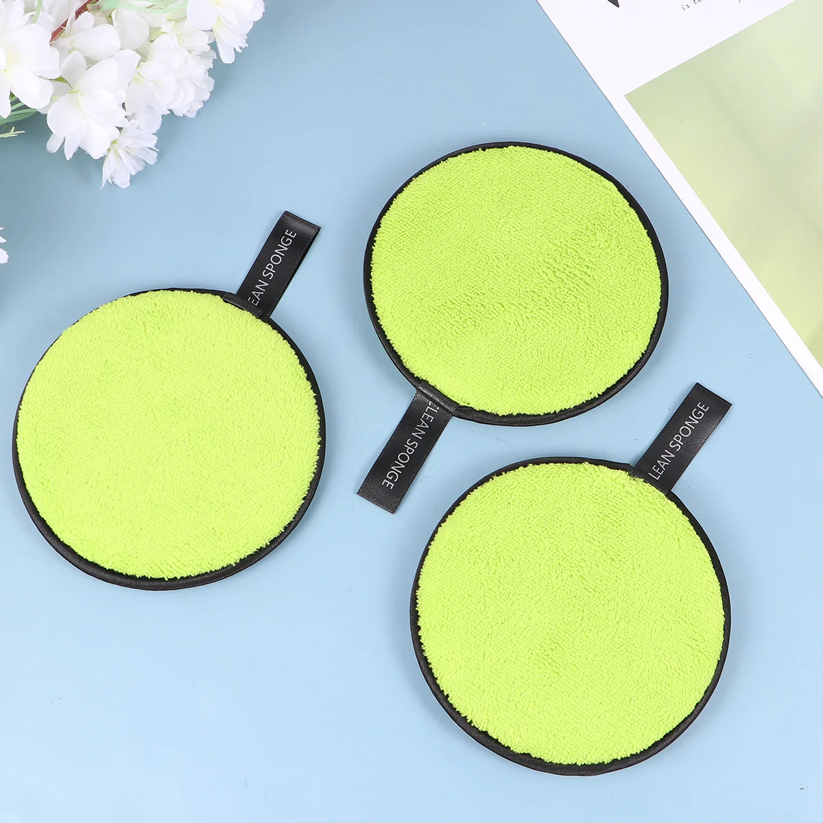 3 個パウダーパフメイク落としパッドソフトフェイシャルクリーニングパッドメイク落とし化粧品パウダーパフメイクアップ除去パッド