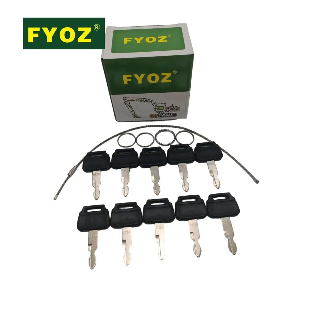10PCS Side Door Ignition Key For Kobelco Excavator SK60 SK130 SK200 SK260 SK350 K250 Excavator Part