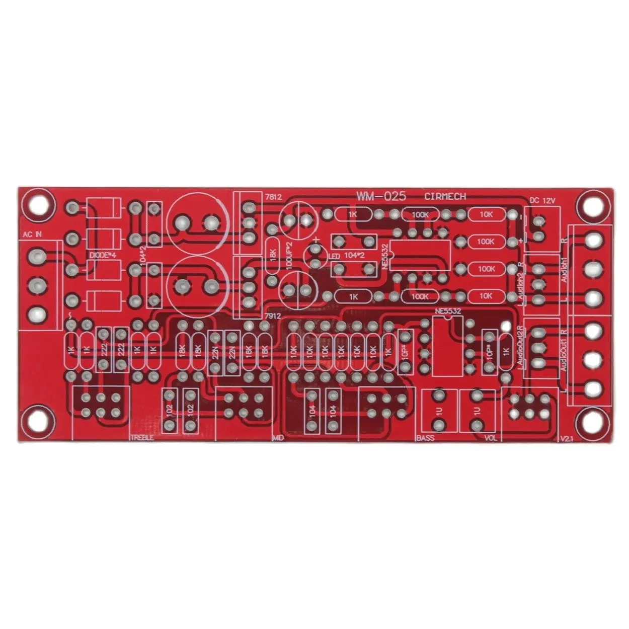 HIFI NE5532 Volume Adjustment Preamplifier Board PCB /Kit /Finished Board Optional