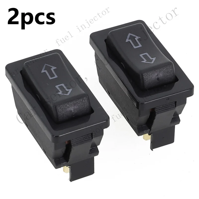 Q+ FOR 2pcs Car Rocker Switch Pole Double Throw Car Electric Window Glass Lifter