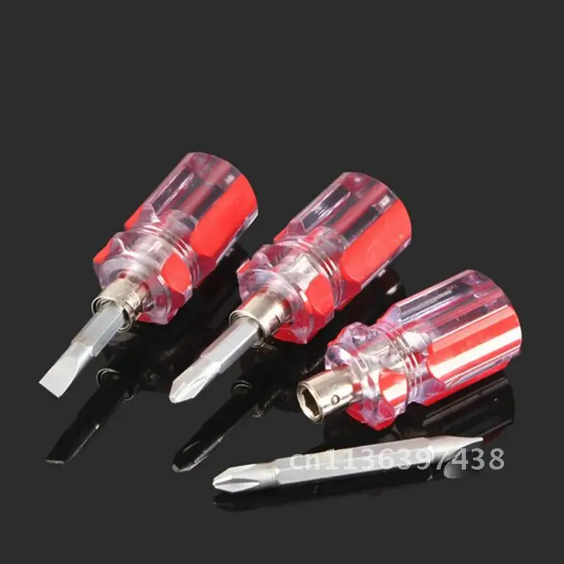 

Small Mini Portable Double Head Telescopic Screwdriver Kit Set Radish Head Screw Driver Car Repair Handle Hand Tools Repair