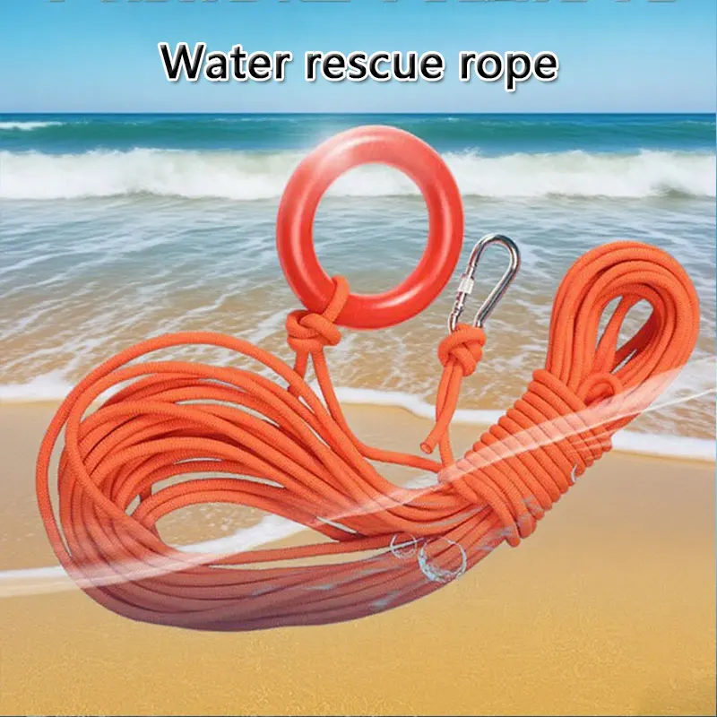 High-buoyancy Water Rescue Rope Waterproof Floating Rescue Rope Suitable for Ships Swimming and Water Sports Safety Accessories