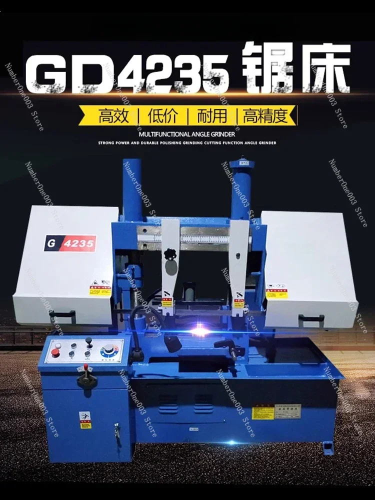

Metal Band Sawing Machine Semi-automatic Gd4240 CNC Angle Hydraulic Small Vertical Double Column Sawing Machine