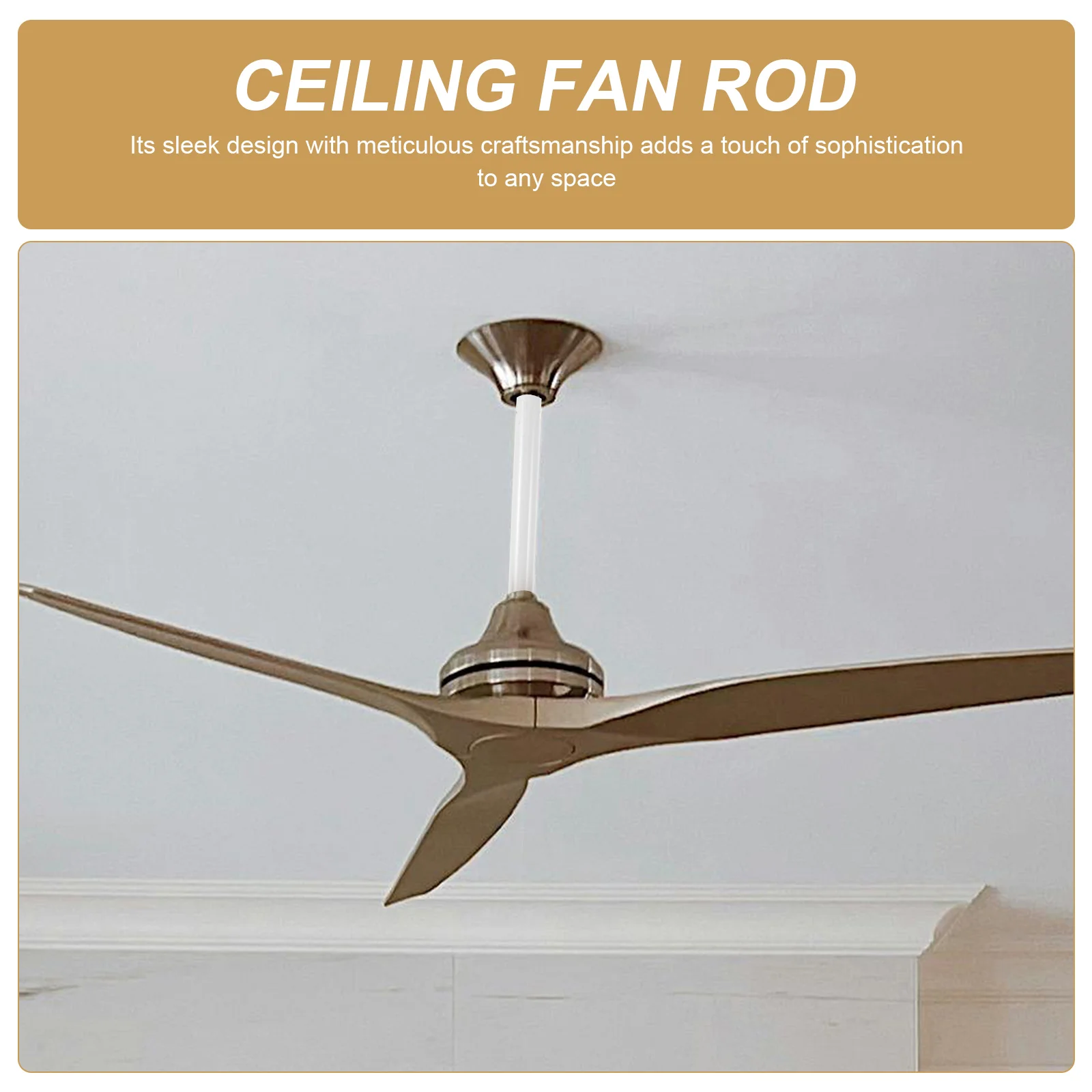 Ceiling Fan Extension Rod Downrod Rods for Thickened Extender Air Purifier Downrods Pole Metal