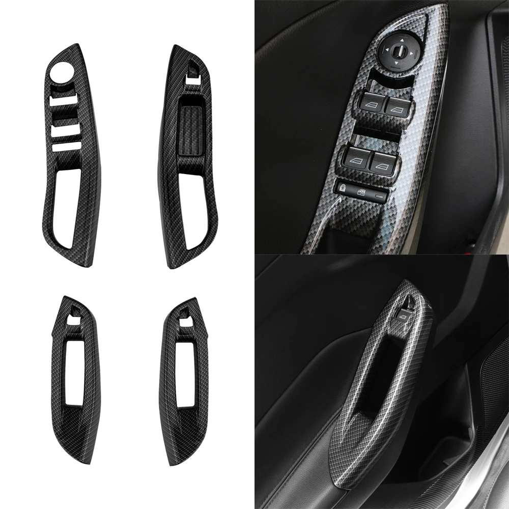 For Ford Focus MK3 2012 - 2018 Windows Lifter Panel Cover Window Lifts Buttons Trim Stickers Accessories