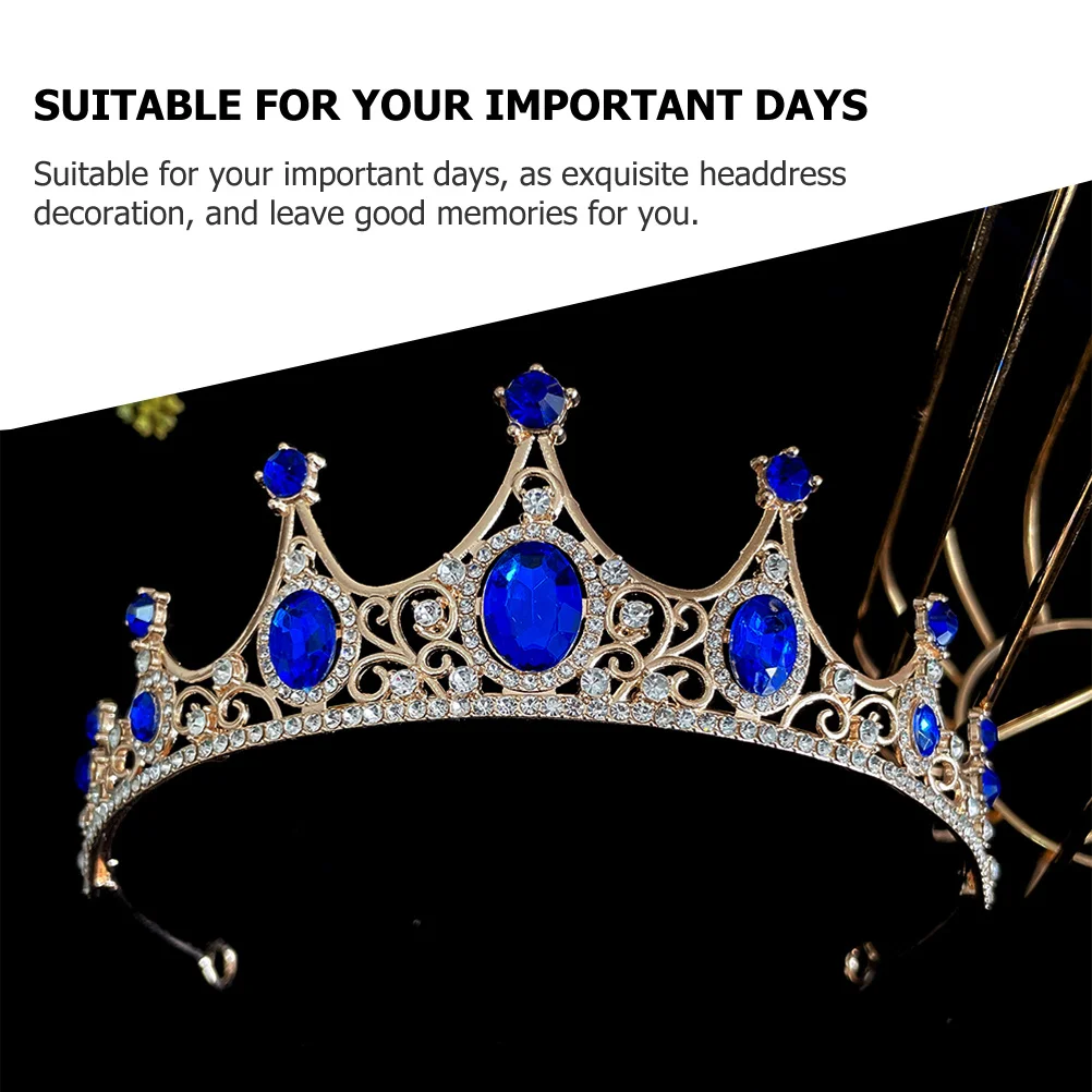 

Crystal Rhinestone Crown Vintage Wedding Bridal Tiara for Bride Wedding Hair Accessories Elegant Headdress Tiaras for Women