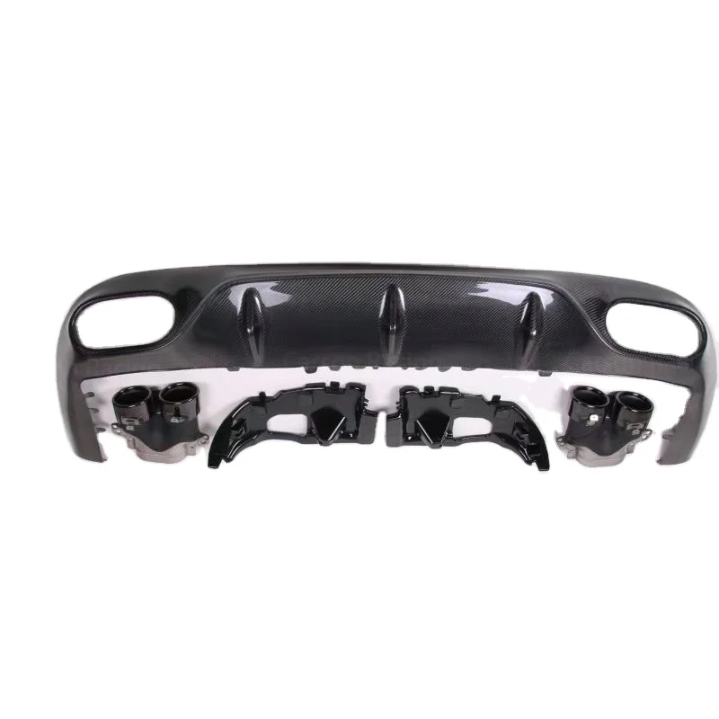 

Wet Carbon Fiber Rear Lip Diffuser Spoiler Stylish Exterior Accessory for Benz E Class W238 E53 Car Styling Rear Bumper Lip