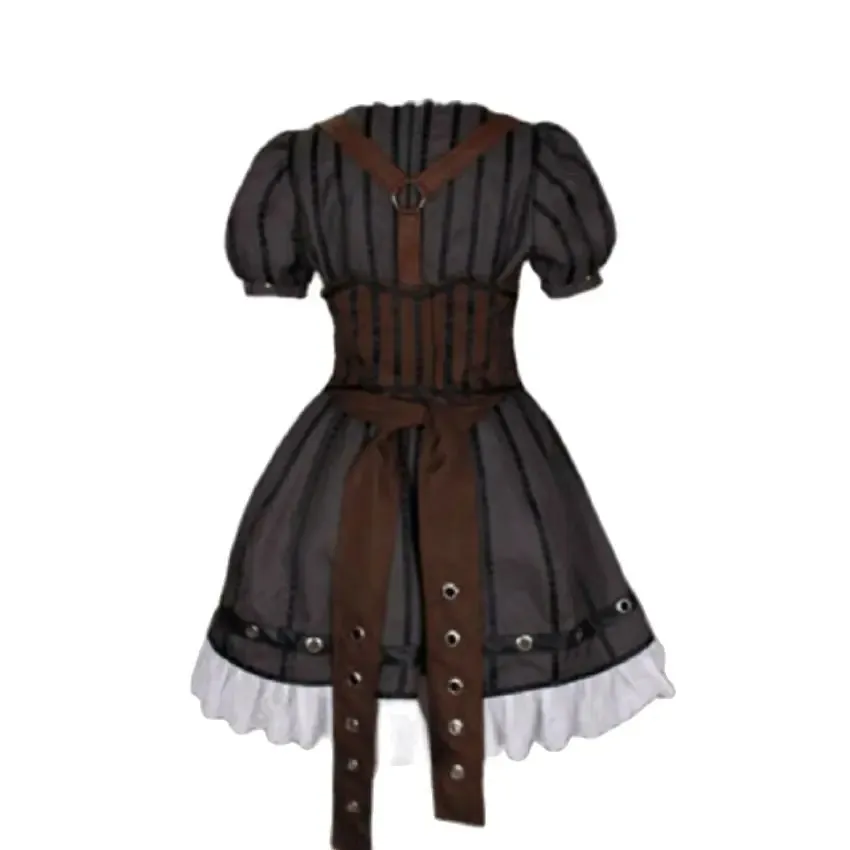 Popular Anime Cosplay Mad Alice Returns Black Polyester Dress Costume Tailored Adult Carnival Costume - Image 3
