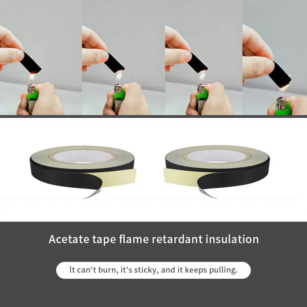 30m Acetate Fabric , Automotive Wire Harness Tape, Bnding Wire, High Temperature Resistant Electric Phone and LCD Repair Tape