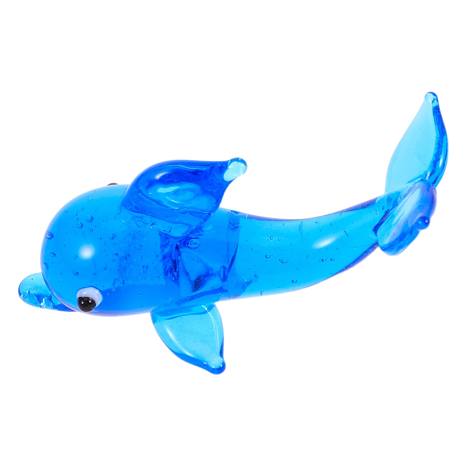 

Decoration Little Dolphin Ornament Beach Glass Mini Figurine Tiny Sea Animal Figurines Statue Office