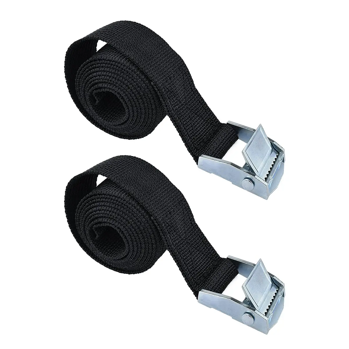 2-Pack Adjustable Buckle Eyelash Straps up to 600 Pounds (Approx. 272.2 Kg) for Motorcycles Cargo Trucks Trailers Luggage