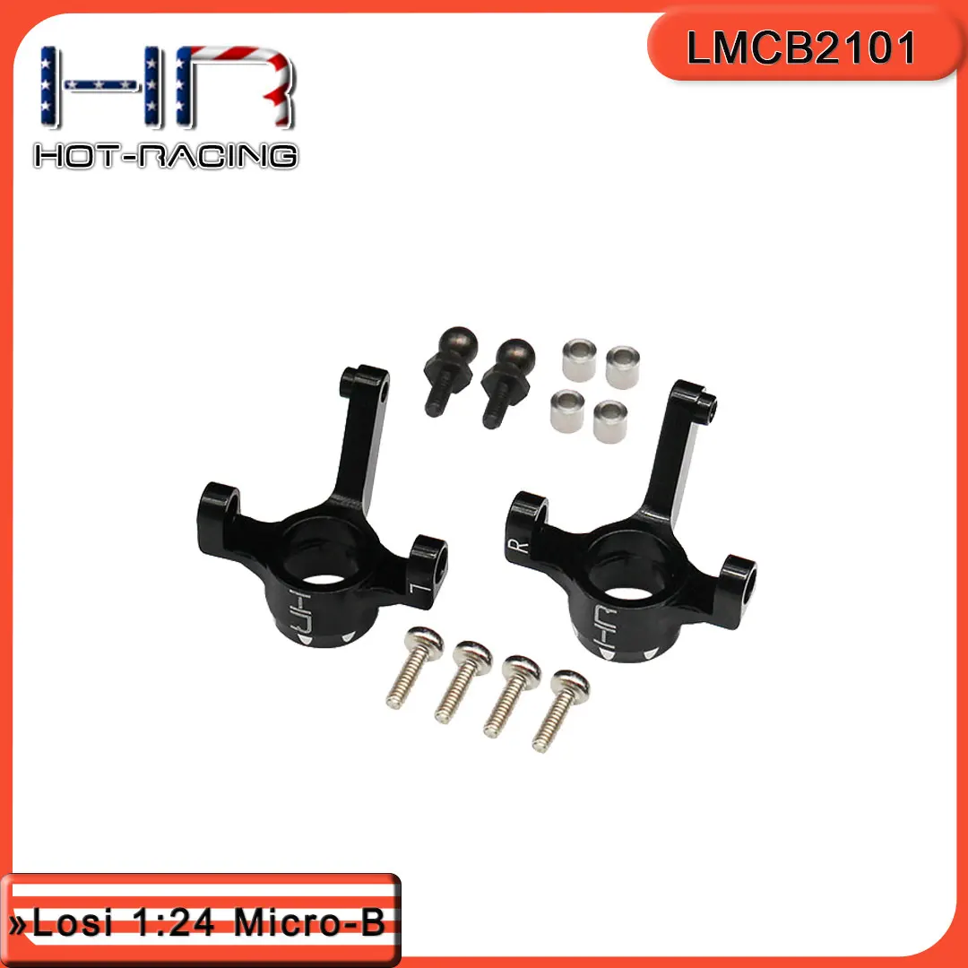 Hot Racing Aluminium Front Knuckle/Spindel Set Lenkarme für 1/24 Losi 2WD Micro-B