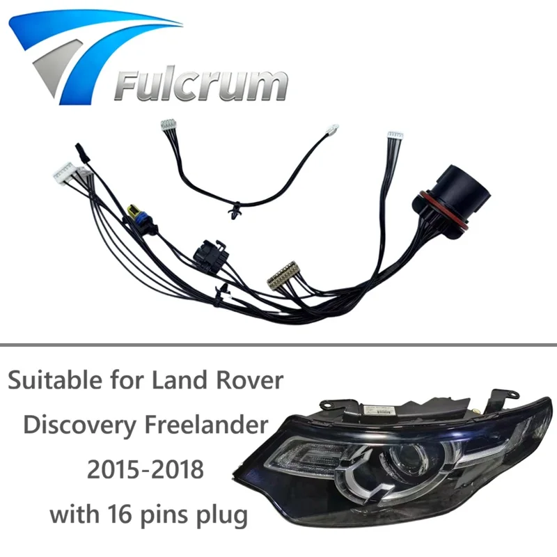 

Suitable for Land Rover Discovery Freelander 2015-2018 high verison headlight wiring harness internal wire harness with 16 pins