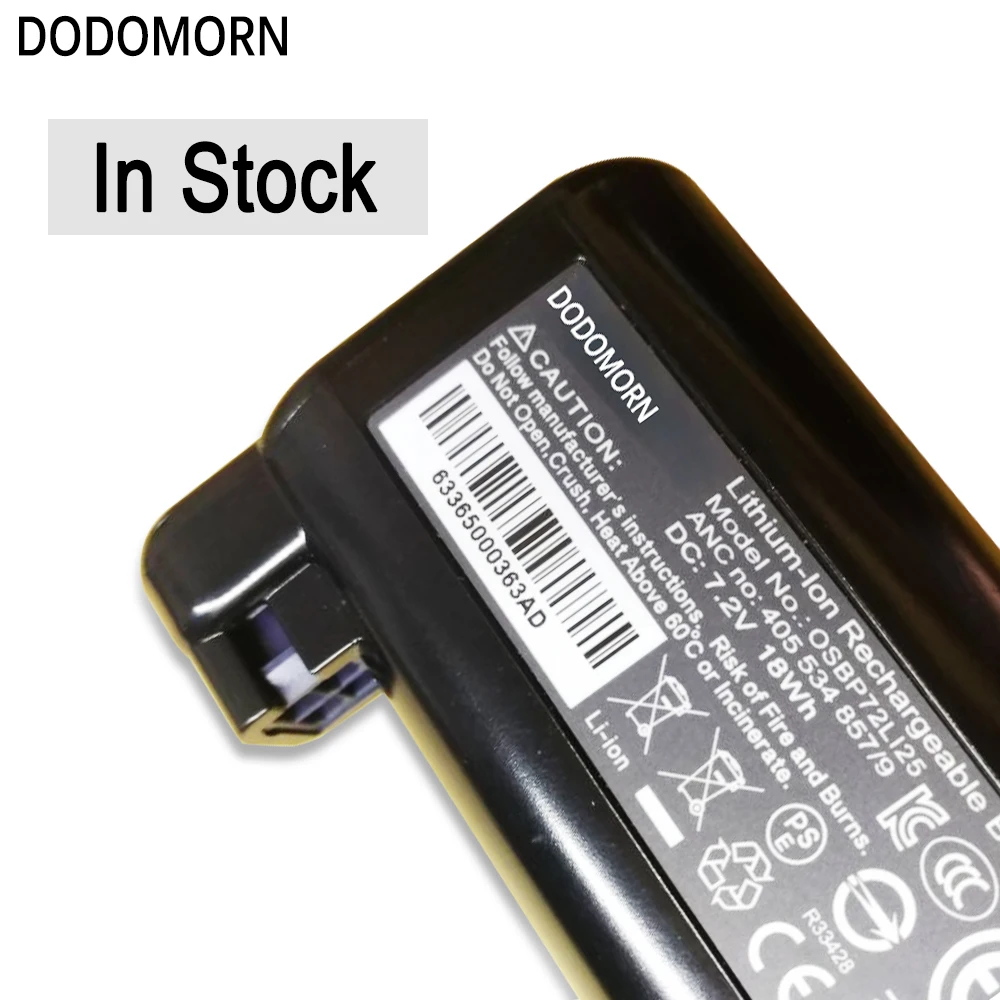 Imagem -05 - Dododomorn-bateria para Aspirador Robô Substituição com Número de Rastreamento Alta Qualidade 7.2v 18wh Ajuste para Aeg Pure i9 Osbp72l125