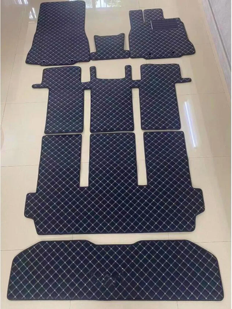 

High quality Rugs, Custom full set car floor mats for Right Hand Drive Nissan Elgrand E51 2010-2002 7 8 seats waterproof carpets