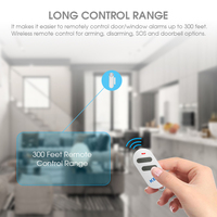 Wireless Door Window Alarm Sensor Security With Remote Control Burglar Anti-Theft Alarm Magnetic Sensor Door Alert Home System