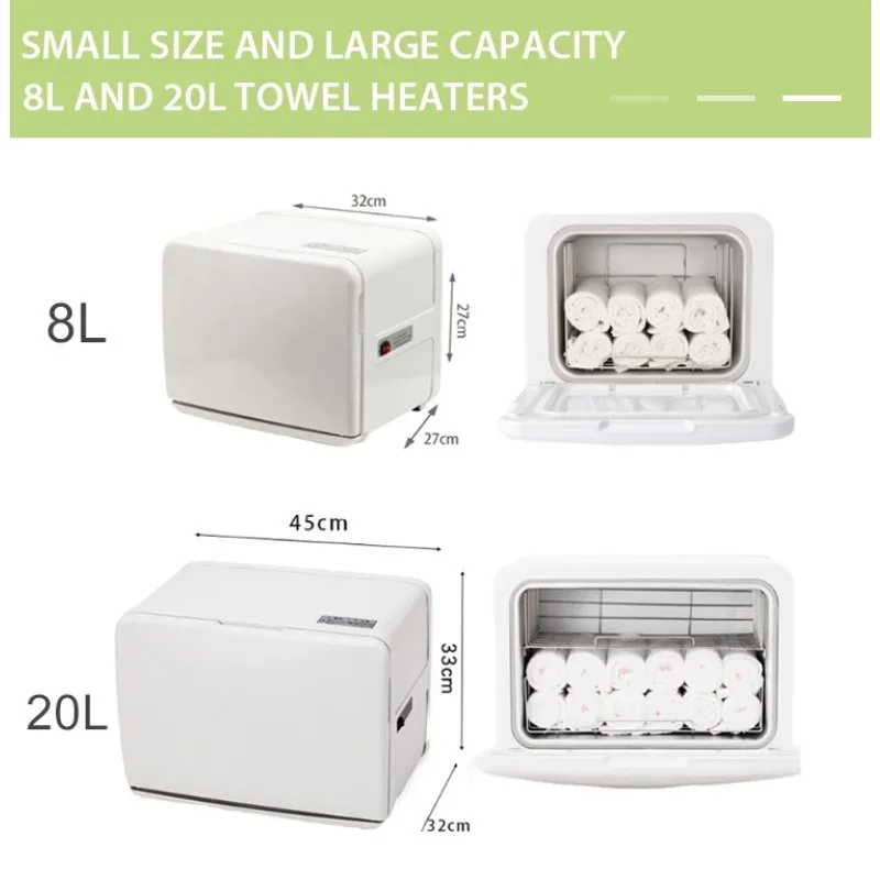 

KD-8 8L Small Size Hot Towel Warmer Sterilizer Nickel-Finished Plastic Bathroom Towel Heater for Home Use