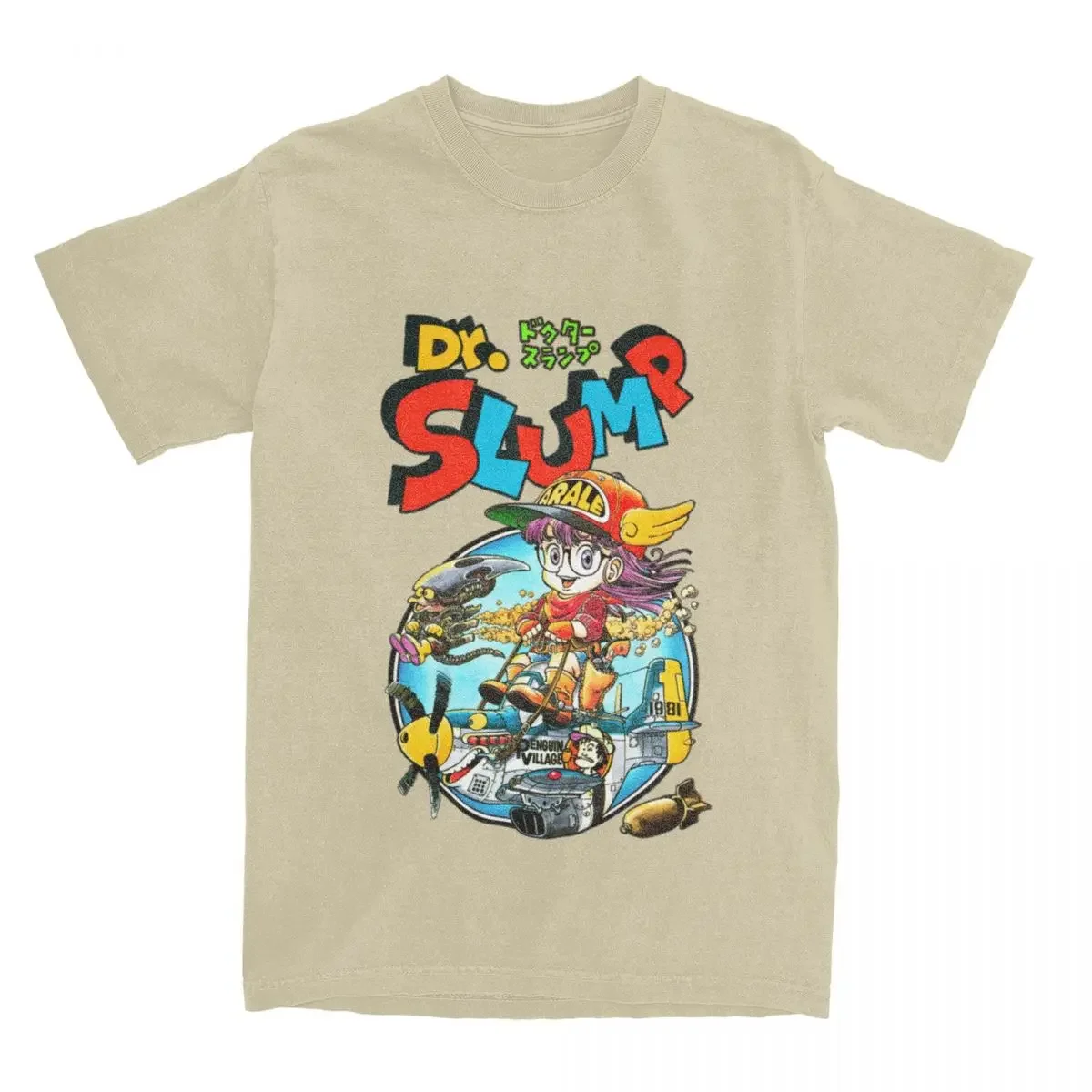 Merch Slump Cotton Clothes Cool Short Sleeve Tees Plus Size Shirt Men Women's Slump Arale Norimaki Manga TShirts harajuku