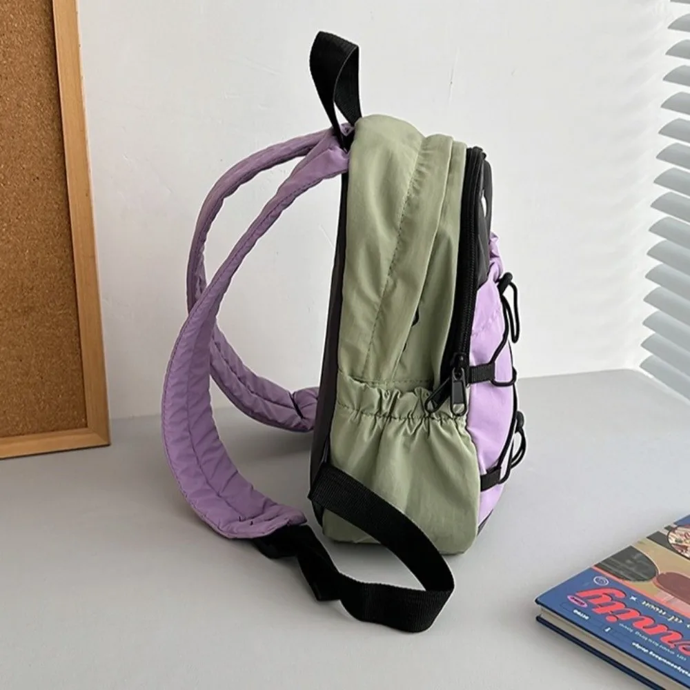 

Japanese Style Lightweight Backpack Large Capacity Solid Color Nylon Shoulder Bags College Leisure Student Schoolbag Travel