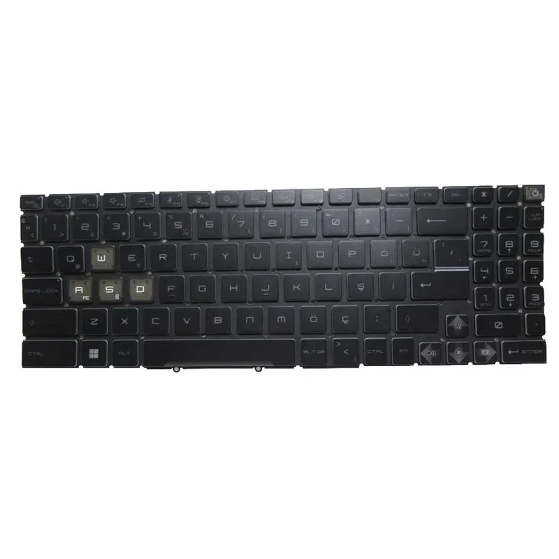 No Backlit Keyboard For MSI Sword 15 A13UCX A13UDX Turkey TR Black No Frame New