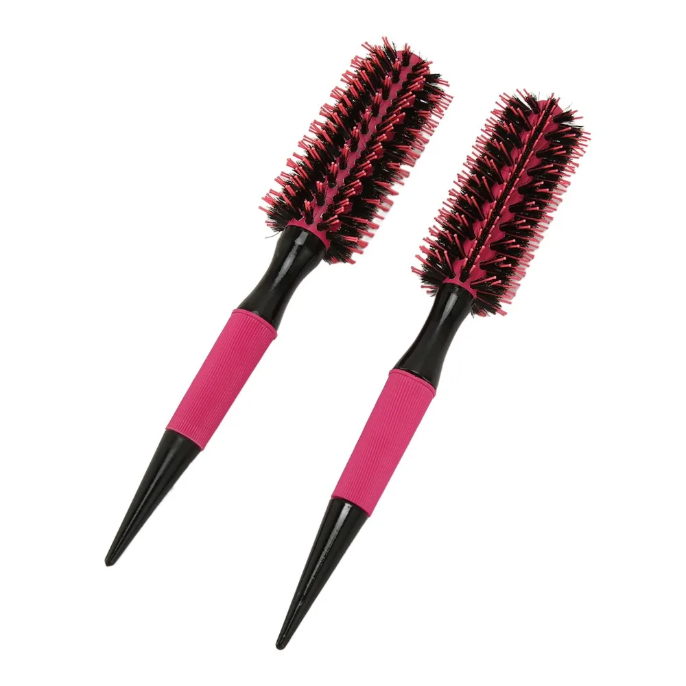 

Ergonomic Handle Round Hair Comb Professional Even Heat Dissipation Round Hair Brush Nylon Heat Resistant