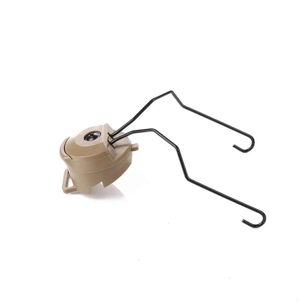 Adaptador de montaje de riel rápido táctico, soporte para auriculares, juego de soporte para casco de tiro, adaptador de riel de arco Comtac sordin militar