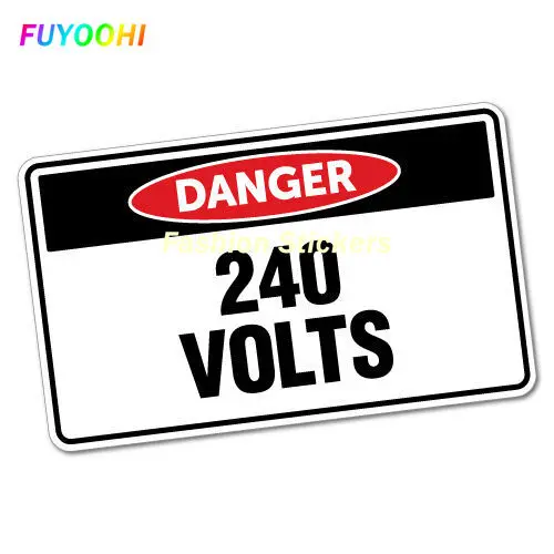 

Dangerous 240 Volt Dangerous 415 Volt Sticker Decals Safety Signs Car Vinyl PVC Stickers Car Motorcycle Warning Decals