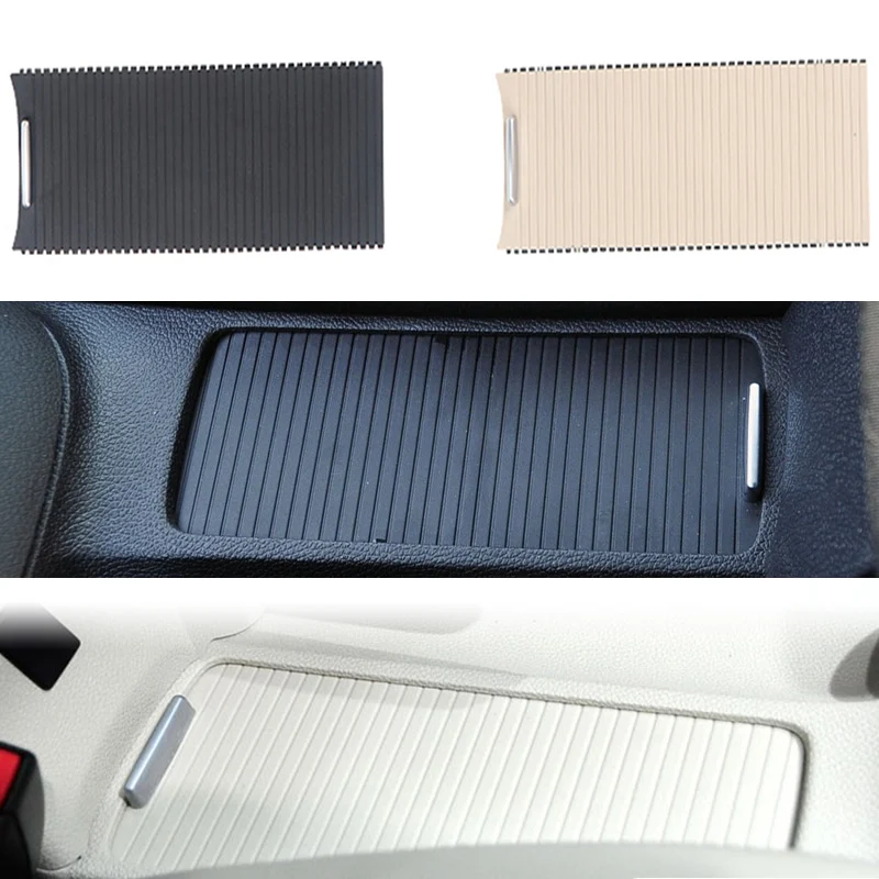 

Black Shutter Beverage Cup Holder Curtain Cover For Jetta 2006-2011 EOS MK5 Golf MK6 Scirocco 5KD 862 531 1KD 862 531