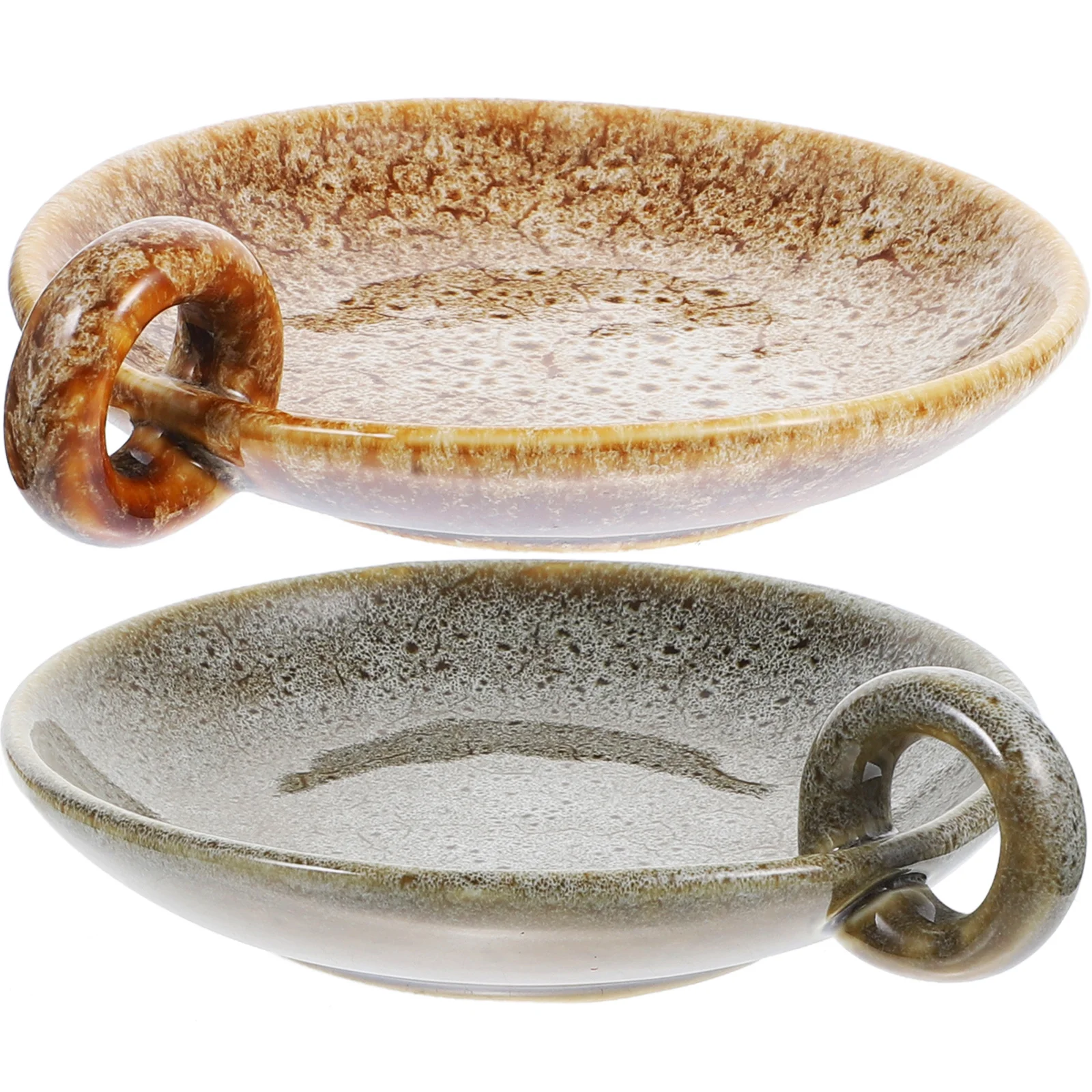 2 قطعة صينية سيراميك تصميم بسيط هيكل رائع أنيق طاولة طعام ديكور حامل رائحة الوقوف